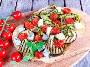 bruschettone met gegrilde groenten