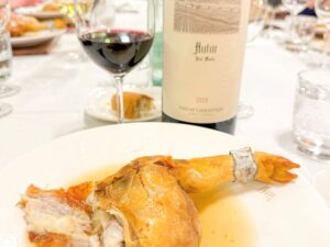 cochinillo de José María in Sevilla met Ribera del Duero