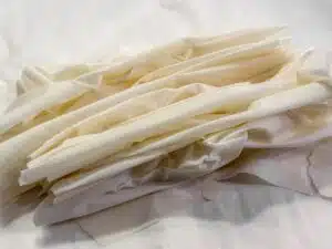 filodeeg samenvouwen voor crinkle cake