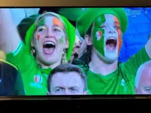enthousiaste Ierse rugbyfans