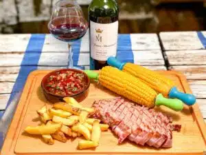 steak met tomaten-chimichurri en malbec