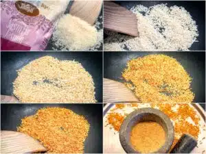 jasmijnrijst roosteren en malen
