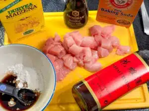 ingrediënten marinade voor Kip Kung Pao ingrediënten marinade voor Kip Kung Pao