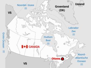 kaart Canada