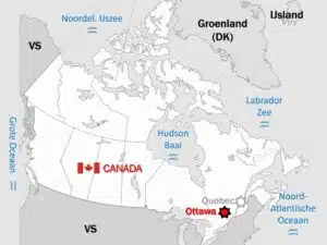 kaart Canada kaart Canada