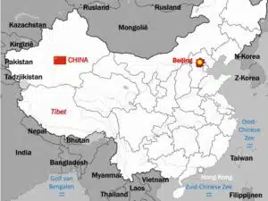 kaart China kaart China