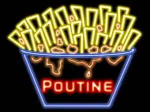 poutine neonbord poutine neonbord