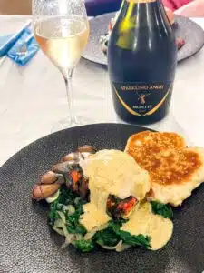 sparkling Angel brut van Montes bij langouste à la vanille