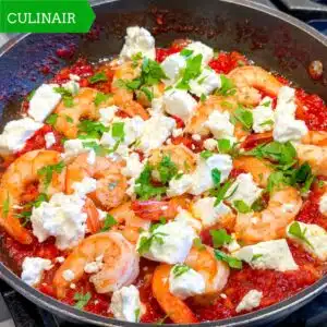 Garides saganaki