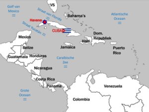 kaart Cuba