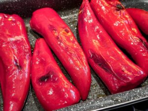 paprika roosteren in de oven
