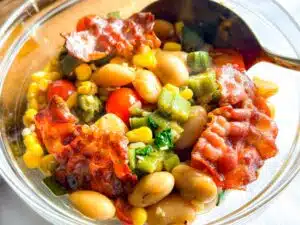 succotash met bacon succotash