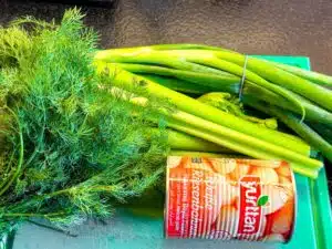 ingrediënten salade reuzenbonen bleekselderij en dille ingrediënten salade reuzenbonen bleekselderij en dille