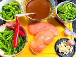 ingrediënten voor dakgalbi