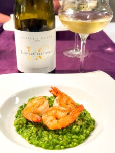 arroz verde met albillo mayor van López Cristóbal uit Ribera del Duero