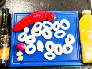 ingrediënten calamares en escabeche