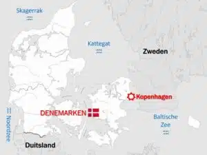 kaart Denemarken