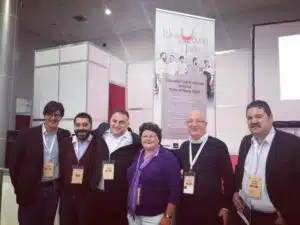 Op de foto met de mannen van Wines of Young Turks - 2015