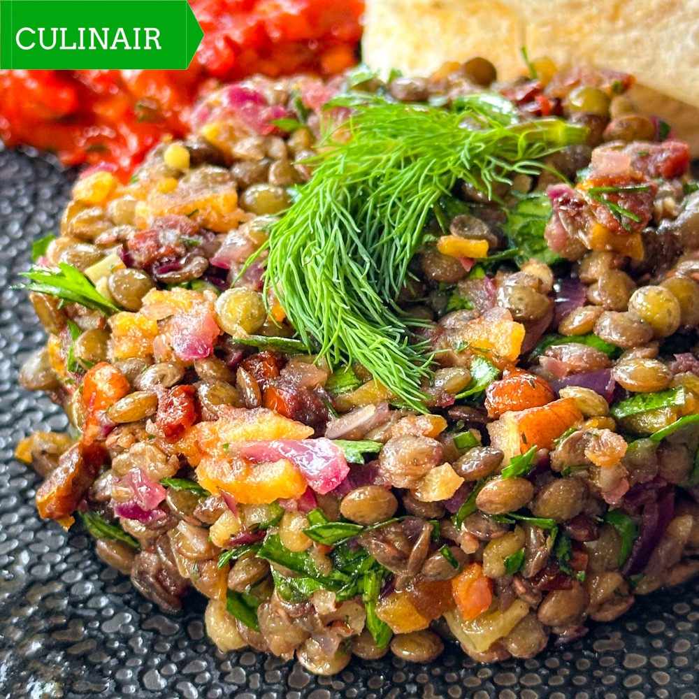 msosh - Armeense linzensalade met rozijnen en abrikoos