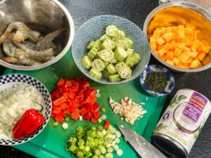 voorbereiding Callalou Soup uit Dominica