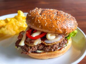 Truffle Smashburger Gourmet met chips
