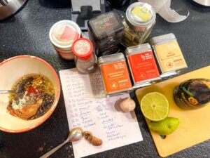 ingrediënten Jamaicaanse jerk gambas