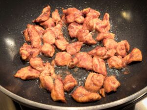 kip met oestersaus en soja
