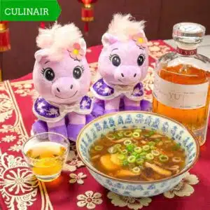 Chinese heldere shiitakesoep