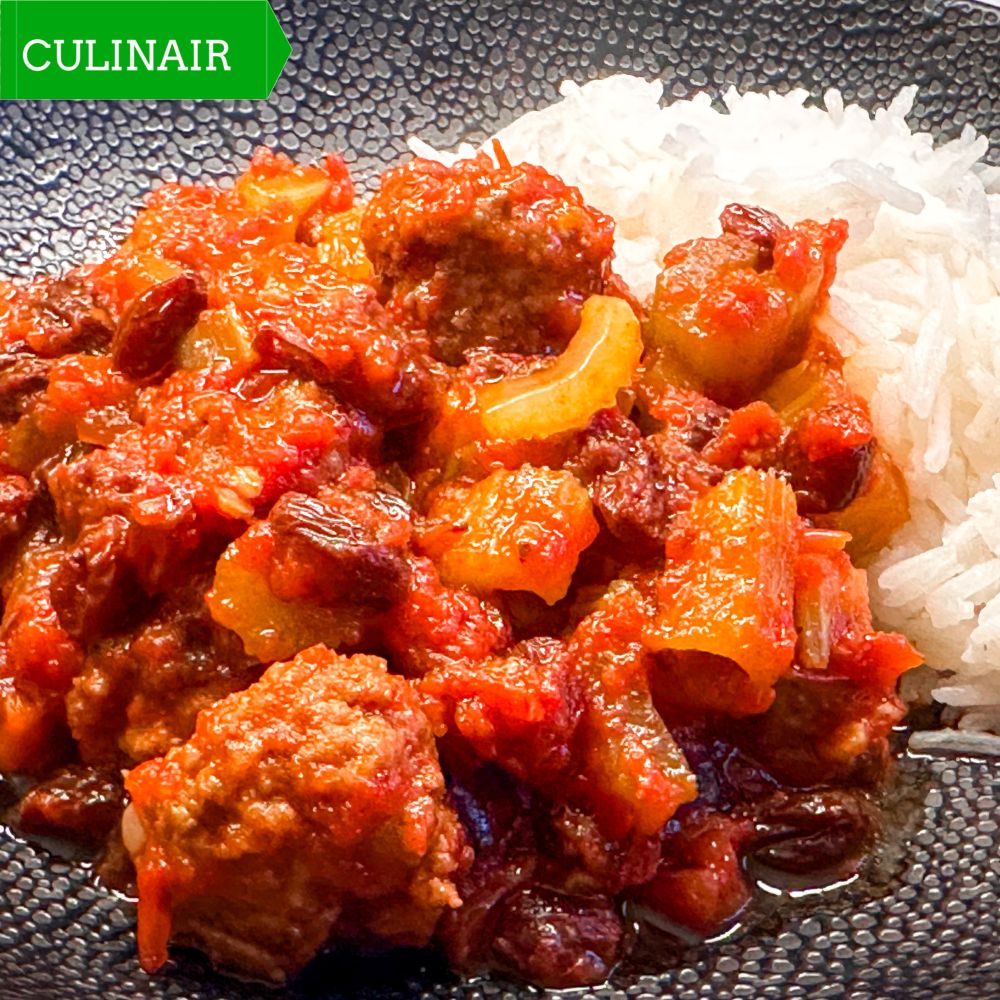 Kofta bil Karafs wa Bandoura - lamsgehaktballetjes met bleekselderij en tomaat