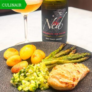 Tropische kip met kiwi-komkommer-limoen relish