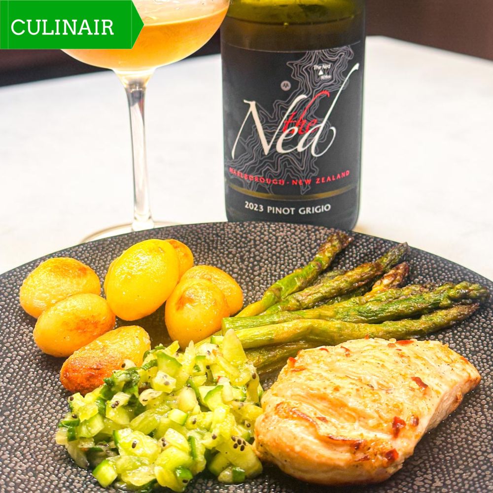 Tropische kip met kiwi-komkommer-limoen relish