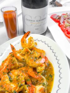 gambas met Txakoli uit Baskenland