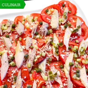 tomate aliñado con atún tomate aliñado con atún