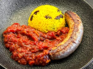 sheba - boerewors - geelrys met rosyne