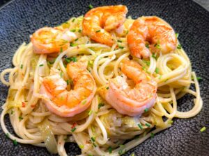 pasta met roze peper en gamba’s pasta met roze peper en gamba's